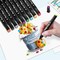 120 Colors Alcohol Markers,Dual Tip Art Markers Waterproof Ink Coloring Markers for Artists,Art Marker Set Drawing Colorful Markers for Painting,Note,Marking,Christmas Gift